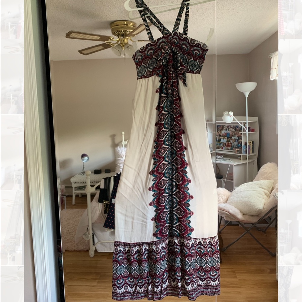 colorful summer sun dress